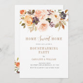 herfst florele uitnodiging voor het huishouden (Voorkant / Achterkant)