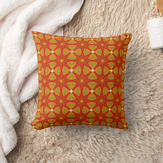Herfst Flower geometrisch patroon Kussen (Deken)