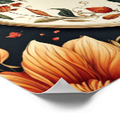 Herfst Flower Lijst Bijbelverzen Poster (Hoek)