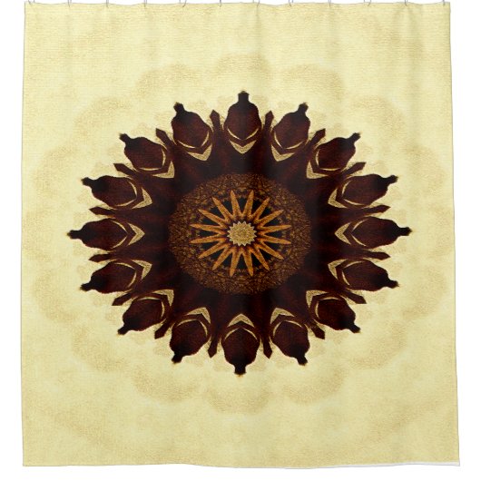 Herfst Flower Mandala...... Douchegordijn (Voorkant)