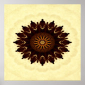 Herfst Flower Mandala...... Poster (Voorkant)