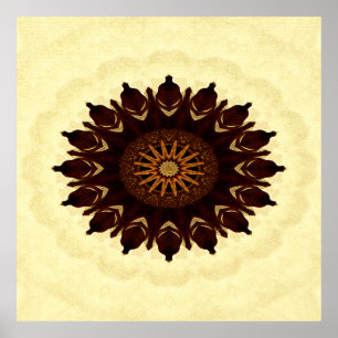 Herfst Flower Mandala...... Poster