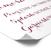 Herfst Flower Mimosa Bar Poster, Oranje roze Poster (Hoek)