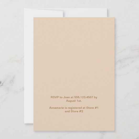  Herfst Flowers Arch Vrijgezellenfeest | Kaart (Achterkant)