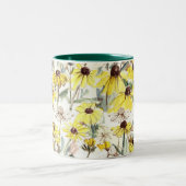 Herfst Flowers Black Eyed Susans Housewarming Tweekleurige Koffiemok (Center)