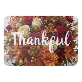Herfst Flowers Dankbare Badmat