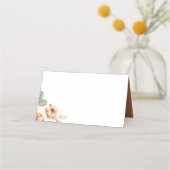 Herfst Flowers Elegant Boho Wedding Plaatskaartje (Voorkant)