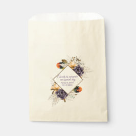 Herfst Flowers en Pampas Grass Wedding Bedankzakje