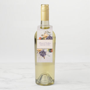 Herfst Flowers en Pampas Grass Wedding Flessenhanger