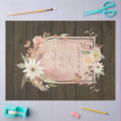 Herfst Flowers geeft Bedankt aan Lord Wooden Decou Tissuepapier (Craft)