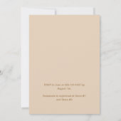 Herfst Flowers geometrische krans Vrijgezellenfees Kaart (Achterkant)