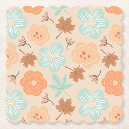 Herfst Flowers Kartonnen Onderzetters