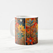 Herfst Flowers Kunstwerk Mok (Voorkant links)