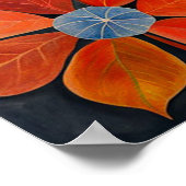 Herfst Flowers Kunstwerk Poster (Hoek)