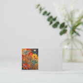 Herfst Flowers Kunstwerk Visitekaartjes (Staand voorkant)