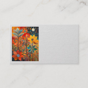 Herfst Flowers Kunstwerk Visitekaartjes