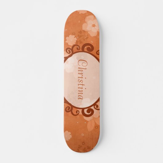 Herfst Flowers Mini Skateboard (Voorkant)