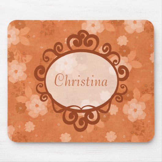 Herfst Flowers Mousepad Muismat (Voorkant)