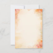 Herfst Flowers RSVP-kaarten Save The Date (Achterkant)