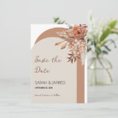 Herfst Flowers Save The Date (Staand voorkant)
