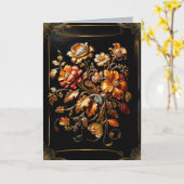 Herfst Flowers Sympathie Kaart (Gele Bloem)