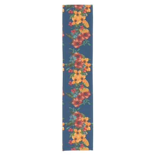 Herfst Flowers  Table Runner Korte Tafelloper (Voorkant)