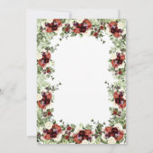 Herfst Flowers Terracotta Cream Burgundy floral Kaart (Achterkant)