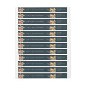 Herfst Flowers Thanksgiving Message Return Address (Vel)