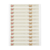 Herfst Flowers Thanksgiving Message Return Address (Vel)