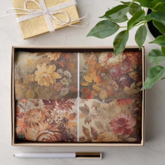 Herfst Flowers Tissuepapier (Geschenk)