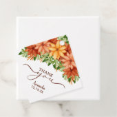 Herfst Flowers Vrijgezellenfeest Hartelijk dank Bedankjes Labels (In situ)