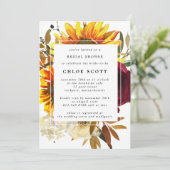 Herfst Flowers Vrijgezellenfeest Kaart (Staand voorkant)