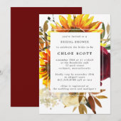 Herfst Flowers Vrijgezellenfeest Kaart (Voorkant / Achterkant)