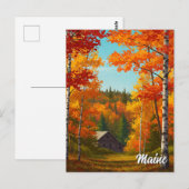 Herfst Foilage Maine Travel Briefkaart (Voorkant / Achterkant)