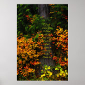 Herfst Foliage 2 Afdrukken met Scriptversie Poster (Voorkant)