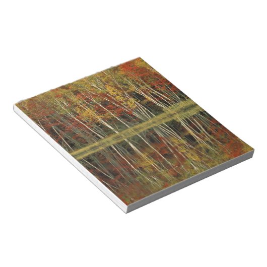 Herfst Foliage and Birch Reflections; Hiawatha Notitieblok (Schuin)