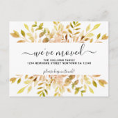 Herfst Foliage Announcement Briefkaart (Voorkant)