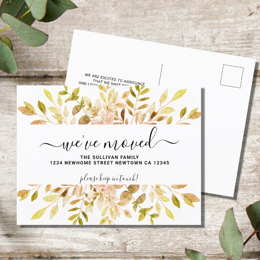 Herfst Foliage Announcement Briefkaart