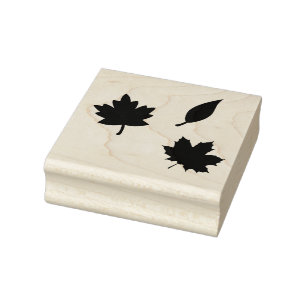 Herfst Foliage Art Stamp Rubberstempel