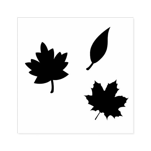 Herfst Foliage Art Stamp Rubberstempel (Afrduk)