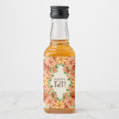 Herfst Foliage Autumn Floral Swag Mini Likeurfles Etiket (Voorkant)