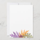 Herfst Foliage Autumn laat gouden script Afstudere Kaart (Achterkant)