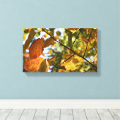 Herfst Foliage Autumn laat Natuur fotografie Canvas Afdruk (Insitu (Houten vloer))