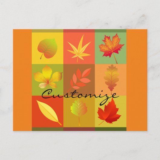 Herfst Foliage Autumn laat Thunder_Cove vallen Briefkaart (Voorkant)