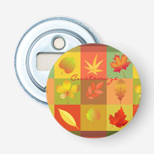 Herfst Foliage Autumn laat Thunder_Cove vallen Button Flesopener