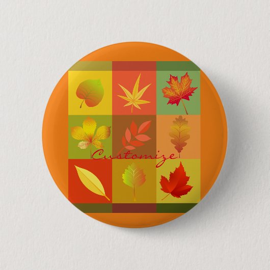 Herfst Foliage Autumn laat Thunder_Cove vallen Ronde Button 5,7 Cm (Voorkant)