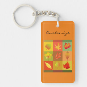 Herfst Foliage Autumn laat Thunder_Cove vallen Sleutelhanger