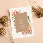 Herfst Foliage Autumn Leaves Fall Wedding Uitnodig Kaart