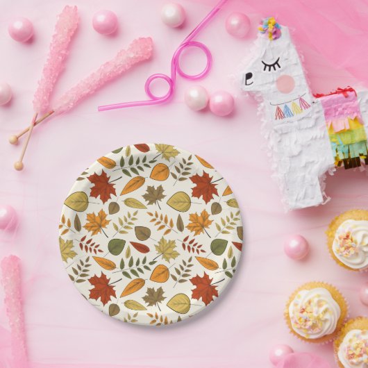 Herfst Foliage Autumn verlaat Thanksgiving Party Papieren Bordje (Feest)