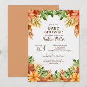 Herfst Foliage Baby Shower-uitnodigingen (Voorkant / Achterkant)